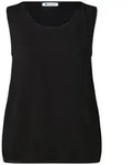 STREET ONE Shirttop LTD QR jersey v-neck top schwarz 38 EU