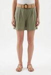 ONLY Shorts ONLIBIZA HW BELT SHORTS PNT Materialmix, regular fit, High Waist