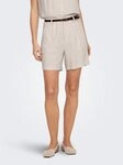 ONLY Chinoshorts ONLSIESTA HW BELT LIN BL SHORTS PNT NOOS mit Leinen