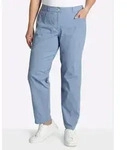 Sheego Jerseyhose Hose lang normal blau 44