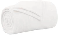 vidaXL Bett&uuml;berwurf &Uuml;berwurfdecke Wei&szlig; 220 x 240 cm Fleece