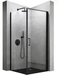Mai & Mai Eckdusche Duschkabine Rav36 Plus schwarz ESG-Sicherheitsglas