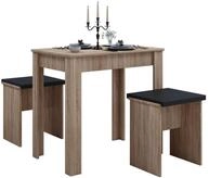 VCM Essgruppe Holz Essgruppe Tischgruppe Tisch B&auml;nke Esal L, (Set, 1-tlg., 1x