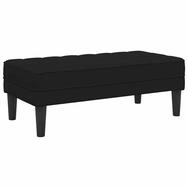 vidaXL Sitzbank Bank mit Kissen Schwarz 113 x 57 x 39 cm Samt (1-St)