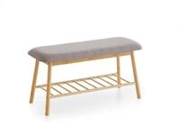 xonox.home Sitzbank, in grau/Bambus / grau B/H/T ca.: 90 x 45 x 34 cm