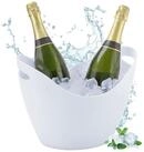 relaxdays Wein- und Sektk&uuml;hler Sektk&uuml;hler 8l in Wei&szlig;