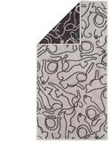 Caw&ouml; Badet&uuml;cher Handtuch Cute Cats Katze Platin Basalt (50x100cm)