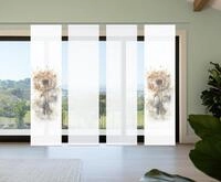 HOME in green Schiebegardine AMARANDE (4 St), Paneelwagen, halbtransparent,