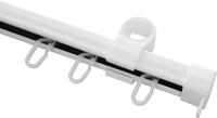 GARDINIA U-Schiene, 1-l&auml;ufig, Fixma&szlig;, Metall, 1-l&auml;ufig