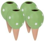 relaxdays Bew&auml;sserungssystem Gr&uuml;ne Tonkegel im 4er Set, (4-tlg)