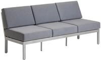 Dehner Gartenlounge-Set Loungebank Chicago, 195 x 79.5 x 76.5 cm, Aluminium /