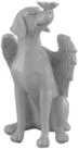 relaxdays Gartenfigur Grabschmuck f&uuml;r Hunde Engel