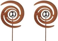 Kobolo Gartenstecker Dekostecker FINJA in Rostoptik - 2-er Set (2er Set, 2-St.,...