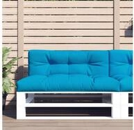 vidaXL Palettenkissen, Palettenkissen 2 Stk. Blau Stoff