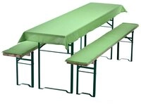NYVI Hussen-Set Bierbankauflagen Set NYVIGala 3tlg Auflagenset, Tischdecke &