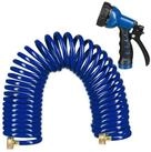 relaxdays Spiralschlauch Wasser Spiralschlauch mit Brause 10 m