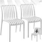 tectake Gartenstuhl Balkonstuhl, stapelbar, Belastbarkeit 110 kg, 47 x 58 x...