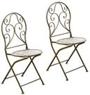 HTI-Living Gartenstuhl Gartenstuhl 2er-Set Lani Antik (Set, 2 St), Metallstuhl