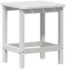 vidaXL Gartentisch Beistelltisch Wei&szlig; 38 x 38 x 46 cm Polyethylen (1-St)