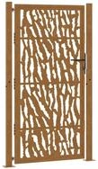 vidaXL Gartentor Gartentor 100x175 cm Verwitterungsstahl Trace-Design