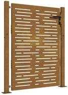vidaXL Gartentor Gartentor 100x125 cm Cortenstahl Quadratisches Design