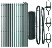 vidaXL Gartenzaun Ground Fix Geschwei&szlig;ter Drahtzaun 25 x 0,6 m (B x H), (1-St)