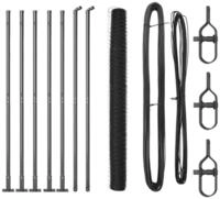 vidaXL Gartenzaun Geschwei&szlig;ter Drahtzaun mit Betonfundament 10 x 1,6 m (B x H),