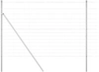 vidaXL Gartenzaun Ground Fix Geschwei&szlig;ter Drahtzaun 25 x 1,6 m (B x H), (1-St)