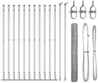 vidaXL Gartenzaun Geschwei&szlig;ter Drahtzaun mit Betonfundament 25 x 1,2 m (B x H),