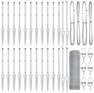 vidaXL Gartenzaun Schwei&szlig;drahtzaun mit Spikes 50 x 0,8 m (B x H), (1-St)