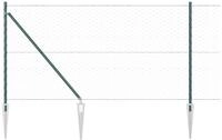 vidaXL Gartenzaun Schwei&szlig;drahtzaun mit Spikes 100 x 1 m (B x H), (1-St)