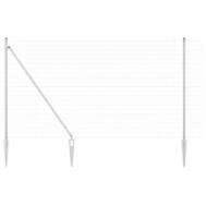 vidaXL Gartenzaun Schwei&szlig;drahtzaun mit Spikes 10 x 1,6 m (B x H), (1-St)