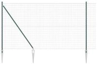 vidaXL Gartenzaun Schwei&szlig;drahtzaun mit Spikes 10 x 1,5 m (B x H), (1-St)