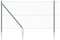 vidaXL Gartenzaun Schwei&szlig;drahtzaun mit Spikes 25 x 1,0 m (B x H), (1-St)