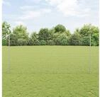 vidaXL Zaun, Zaun mit Pfosten Silber 1,5 x 10 m Stahl