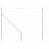 vidaXL Gartenzaun Schwei&szlig;drahtzaun mit Spikes 50 x 1,5 m (B x H), (1-St)
