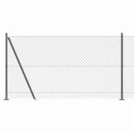 vidaXL Gartenzaun Geschwei&szlig;ter Drahtzaun mit Betonfundament 10 x 1,2 m (B x H),