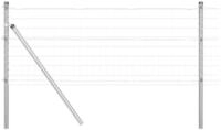 vidaXL Gartenzaun Ground Fix Geschwei&szlig;ter Drahtzaun 10 x 0,4 m (B x H), (1-St)