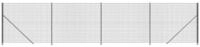 vidaXL Gartenzaun Maschendrahtzaun mit Bodenflansch Anthrazit 1,6x10 m, (1-St)