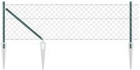 vidaXL Gartenzaun Schwei&szlig;drahtzaun mit Spikes 25 x 0,8 m (B x H), (1-St)