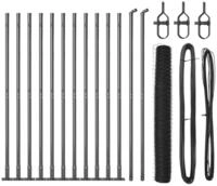 vidaXL Gartenzaun Geschwei&szlig;ter Drahtzaun mit Betonfundament 25 x 0,8 m (B x H),