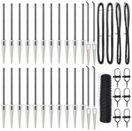 vidaXL Gartenzaun Schwei&szlig;drahtzaun mit Spikes 50 x 1 m (B x H), (1-St)