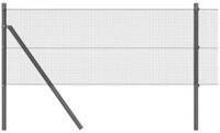 vidaXL Gartenzaun Ground Fix Geschwei&szlig;ter Drahtzaun 10 x 0,8 m (B x H), (1-St)
