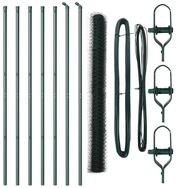 vidaXL Gartenzaun Ground Fix Geschwei&szlig;ter Drahtzaun 10 x 1,6 m (B x H), (1-St)
