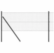 vidaXL Gartenzaun Ground Fix Geschwei&szlig;ter Drahtzaun 25 x 0,5 m (B x H), (1-St)