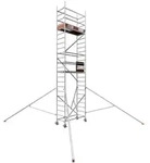 ALTEC Aluminium Fahrger&uuml;st Rollfix 2.0 mit &Oslash;150mm Rollen & Dreieckausleger,...