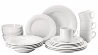 Rosenthal Geschirr-Set Casina Weiss Tafelset 20tlg, Porzellan