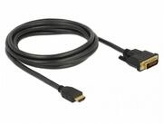 Delock DeLOCK Adapterkabel HDMI > DVI 24+1 bidirektional, HDMI-Kabel