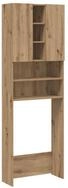 vidaXL Badregal NA Waschmaschinenschrank Artisan-Eiche 64x25,5x190 cm