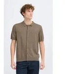 Casual Friday Kurzarmhemd CFBells Basic Strick Polohemd braun L